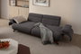 Atelier Del Sofa Bonjo Walnut - Anthracite Sofá de 3 Plazas